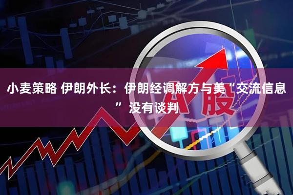 小麦策略 伊朗外长:伊朗经调解方与美“交流信息” 没有谈判